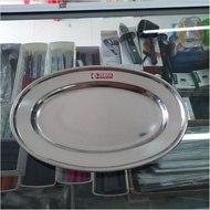 121036 Oval Plate 14" Zebra Thailand, SUS 304, Oval Serving Plate
