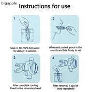 【BMSG】 Silicone Snorkel Diving Mouthpiece Moldable Bite Mouthpiece Regulator Plastic Snorkel Mouthpi
