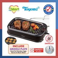 Toyomi Electric Smokeless BBQ Grill &amp; Griddle [BBQ 2002]
