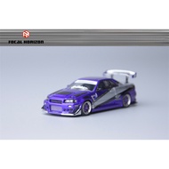 Focal Horizon FH 1:64 Skyline R34 Ryohe's Gifted "Violet Storm" Limited999 Diecast Model Car