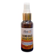 Petto Professional Nano Gold Wound Spray 50ml for Cats and Dogs