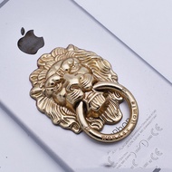 【Special Promotion】 Full Metal Plating Retro Style Lion Mobile Phone Holder Stand Lion Phone Ring Bu