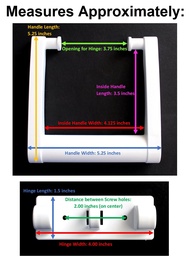 JSP Manufacturing White Aftermarket Plastic Igloo Cooler Replacement Handles for 25-72 qt Coolers 21