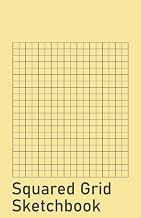 Squared Grid Sketchbook, 8.5"x5.5" (half-letter) 104 pages, Naples Yellow, Softcover, 1/4" Squared L