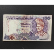 Malaysia Old Banknote RM 100 Ahmad Don Signed Prefix AJ