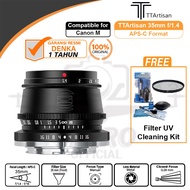 TTArtisan 35mm f1.4 for Canon EF-M TT Artisan 35mm f/1.4 Official Warranty