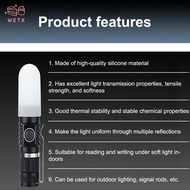 [WETK] 2Pcs Silicone Elastic Flashlight Lampshade For SP31 SP35 IF22A C8G IF25A SP36 S2 C8 EA01 TS21