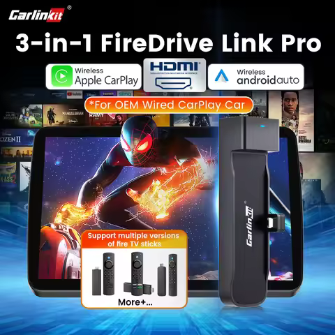 CarlinKit FireDrive Link Pro Wireless CarPlay Adapter for Amazon Fire TV Stick HDMI Android Auto Car