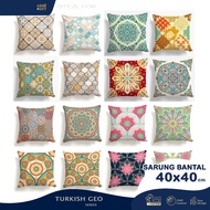 Turkish Geo Print Sofa Pillow Case 40x40 cm Cover Pillow Cushion Grabandgift