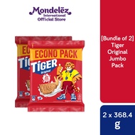 [Bundle of 2] Tiger Plain Sweet Biscuits Jumbo [Original/ Chocolate] (364.8g)