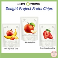 [OLIVE YOUNG]Delight Project Fruits Chip (Fresh Strawberry Chip/Soft Apple Chip/One day Fruits Chip) From Korea