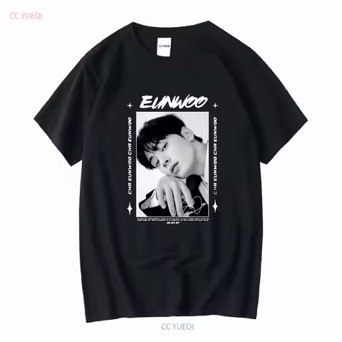 Cha Eunwoo suho true beauty T Shirt gift fans new vintage Washed streetwear graphic Stretched fashio