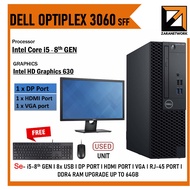 Dell OPTIPLEX 3060 SFF PC Core i5 (8th GEN) 20"inch Monitor  UPTO 32GB RAM Built in WiFi Windows 11