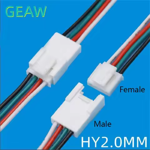 10pcs HY2.0mm 26AWG 2/3/4/5/6/7/8/9/10/11/12 Pin Connector Male Female Plug Receptacle Housing Crimp