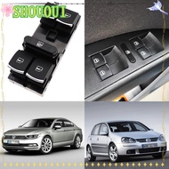 SHOUOUI Window Control Switch, 8 Pins ABS Car Window Lifter, Modification Chrome 5ND959857 Master Electric Window Switch for VW/ Jetta /Tiguan /Golf /GTI MK5 MK6 Passat