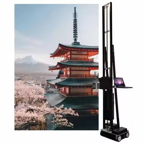 Automatic Wall Painter UV Inkjet 3D Effect CMYKW DX10 Double Print Head for Indoor & Outdoor Paintin