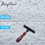 MagiDeal Carpet Groomer Rake Practical Pet Hair Remover Pet Hair Cleaner Carpet Rake
