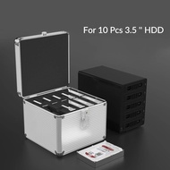 ORICO อลูมิเนียม15 Bay Hard Drive ป้องกันความปลอดภัยกล่องล็อคสำหรับ2.5 3.5 HDD M.2 SSD 5/10 Bay สำหร