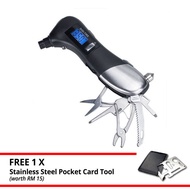 Car Tyre Tire Air Digital Pressure Meter Reader Torch Light Wrench Tools Set