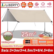 Flysheet Campin💥Large Fly Sheet ﻿Tent 3m*3m/3m*4.5m/3m*6m/4.5m*6m Camping Equipment UV Protection