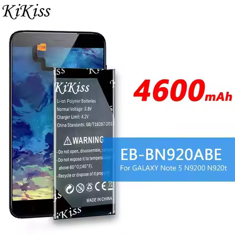 Mobile Phone Battery EB-BN920ABE Safe For Samsung Galaxy Note 5 N9200 N920t N920c SM-N9208 Long-Last