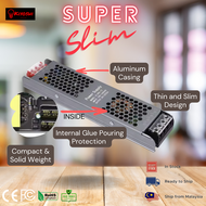SUPER THIN AC to DC Power Supply 220v to 12v 60w 150w 300w 400w LED Driver Transformer Strip Panel