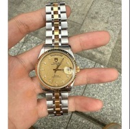 Tudor 帝舵王子76213 36mm 金布紋盤 鑽刻度 間金色錶帶，手錶，名牌手錶 古董勞力士 新舊手錶 古董錶 二手錶 懷錶 鐘錶，男錶 女錶，報價，勞力士(Rolex)、全套，Full Set