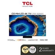 TCL 65" QD-Mini LED 4K TV with 500+ zones, 144hz, HDR 1300 nits, IMAX Enhanced, Game Master 2.0, AMD FreeSync Premium Pro 65C755