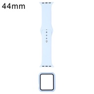 Silicone Replacement Strap Watchband + Watch Protective Case with Screen Protector Set For Apple Wat