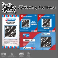 My Pertamina Barcode Sticker Pertamina Waterproof Barcode Sticker