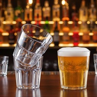 Box of 6 8-sided Glass Cups PCD22001 – Drinking Cups, Beer, Coffee Cups 305ml