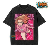UNBR Atom Eve From Invincible Comic Washed T Shirts Streetwear