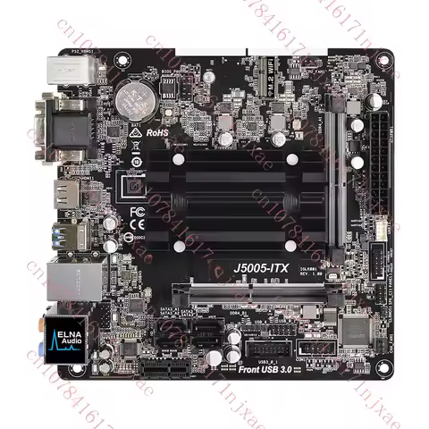used For ASRock J5005-ITX Motherboard Onboard J5005 CPU DDR4 HDMI, DVI.