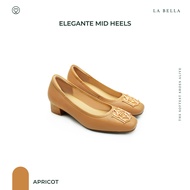 LA BELLA รุ่น ELEGANTE MID HEELS - APRICOT