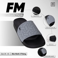 FM Strong cross-strap sandals, bright patterned rubber straps - FM 01