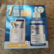 [5.5折, 韓國正貨有單] 60ml Wellage唯拉珠 玻尿酸藍色100純透明質酸保濕安瓶精華 Real Hyaluronic Blue Ampoule serum Refill Special