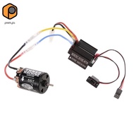[prettyia] RC Brushed 540 Motor & Brushed ESC Speed Controller for Axial SCX10 D90