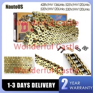 DID Oring Motorcycle Chain Oil Seal Chain 428/520/525/530 Chains 120 136 Links Off Road Racing Ninja