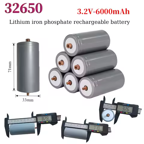 32650 3.2V Lifepo4 100% Original 6000mAh Rechargeable Battery Professional Lithium Iron Phosphate Po