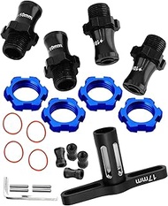 RC Hex Hub Adapters & Wheel Wrench Upgrades Part for 1/10 Slash Rustler Stampede Bandit 4wd 2wd,Alum