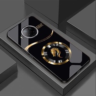 Ốp Lưng cho XIAOMI REDMI NOTE 9 PRO 5G MI 10T LITE 5G Mặt kính cường lực cao cấp Họa tiết RỒNG VÀNG