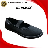 Spako Black School Shoes | Kasut Sekolah Hitam SM1686