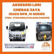 AKSESORI LORI CHERAS JAYA ISUZU NPR NKR NQR N-SERIES GRILLE SALONG CHROME KROM 1TON 3TON ISUZU LORRY
