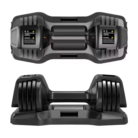 12.5LB 25LB Single Double Seater Weight Trainer Gym Equipment Black Adjustable Dumbbell