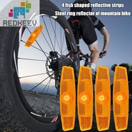 4pcs Bike Warning Spoke Reflector MTB Bicycle Wheel Rim Reflective Clip [Redkeev.sg]