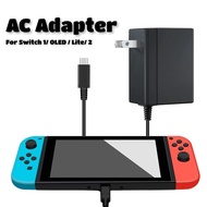 Switch AC Adapter 39W Fast Charging for Nintendo Switch V1 / V2 / OLED / Lite USB Type-C Charger Loc