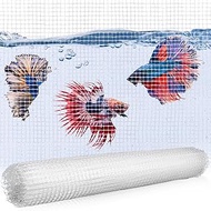 DLOnline Clear Mesh Netting, Aquarium Lid, Fish Net for Fish Tank Cover, Fish Tank Lid, Plastic Mesh