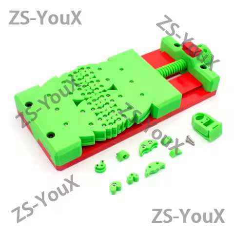 Fractal Bench Vise | 3D Printed Handmade Clamp | Multi-Functional Universal Flat Jaw Clamp | DIY Too