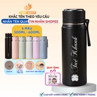 TopGifts BQ316P SUS316P thermos bottle, capacity 500ml-600ml, engraved with name upon request