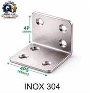 4P5 Stainless Steel 304 corner bracket, length from 4P to 2T5